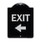 Signmission Parking Lot Exit Left Arrow Heavy-Gauge Aluminum Architectural Sign, 18" L, 24" H, BS-1824-23422 A-DES-BS-1824-23422 - alternate 1